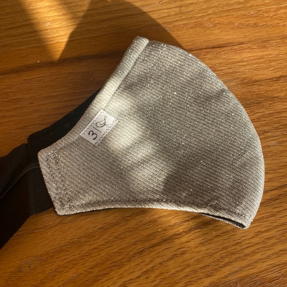 Reversible sparkly & black velvet mask/headband perfect for the holidays!